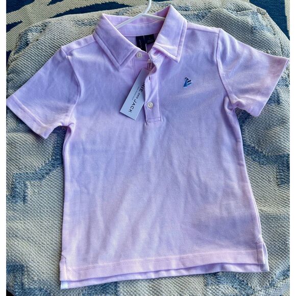 Janie & Jack boys polo top pink 3 - Picture 3 of 5